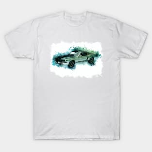 Classic Muscle Car Hot Rod Vintage style illustration art for the Racing Lovers T-Shirt